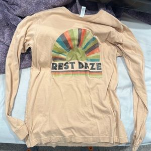 Long sleeve tee- rest daze
